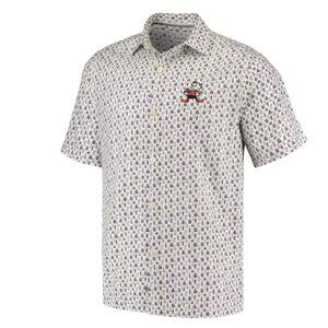 Tommy Bahama Cleveland Browns Brownie The Elf Baja Mar Throwback Woven Shirt 2XL
